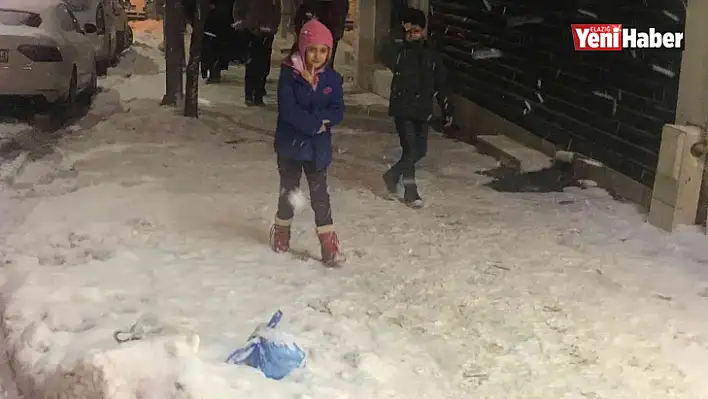 Elazığ'da kar etkisini tekrar gösterdi