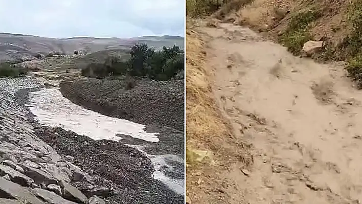 Elazığ'da Dereler Taştı