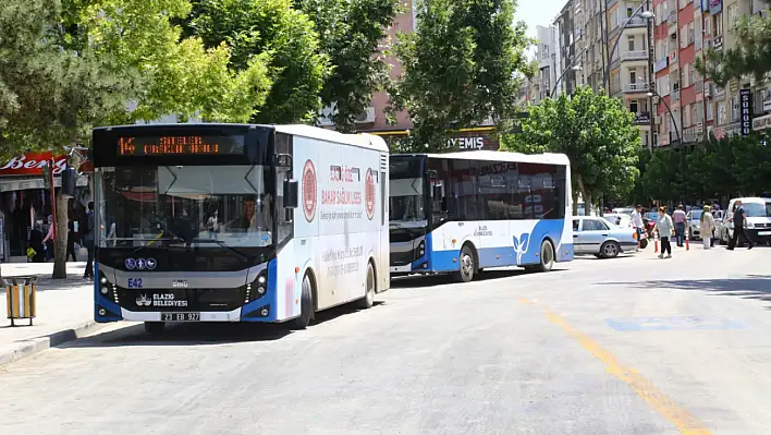 Elazığ'da Ücretsiz Ulaşım Hizmeti