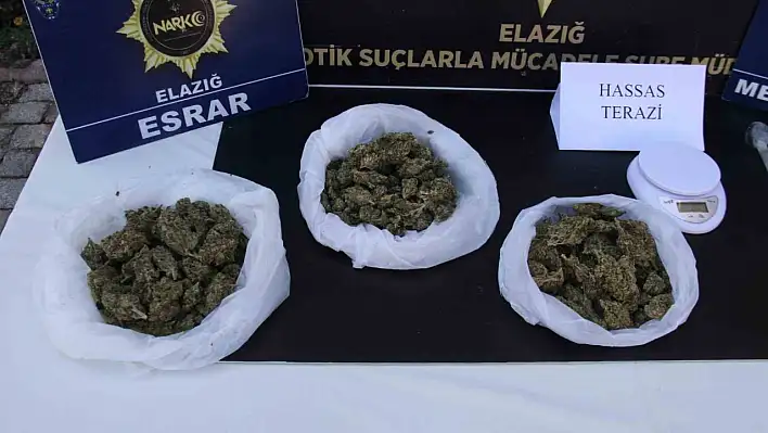 Elazığ'da Uyuşturucu Operasyonu