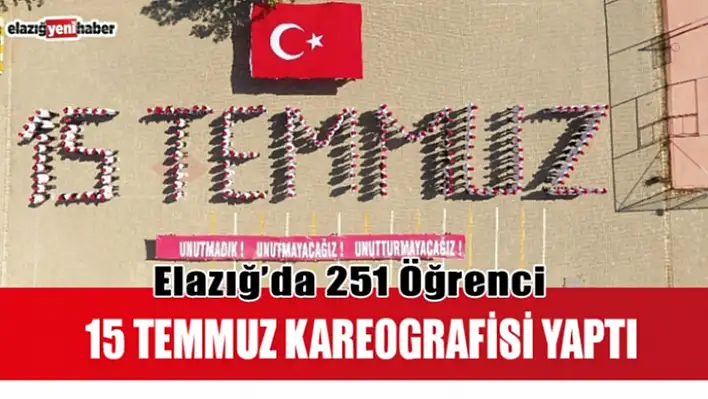 Öğrencilerden 15 Temmuz koreografisi