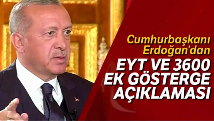 EYT ve 3600'de önemli gelişme!