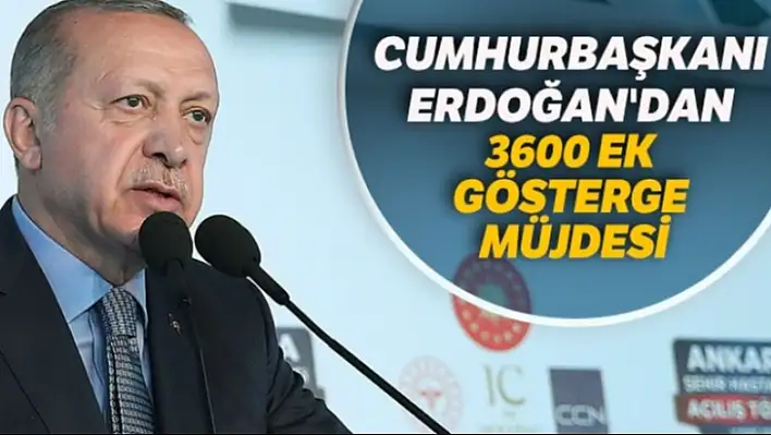 Cumhurbaşkanı Erdoğan'dan Müjde!