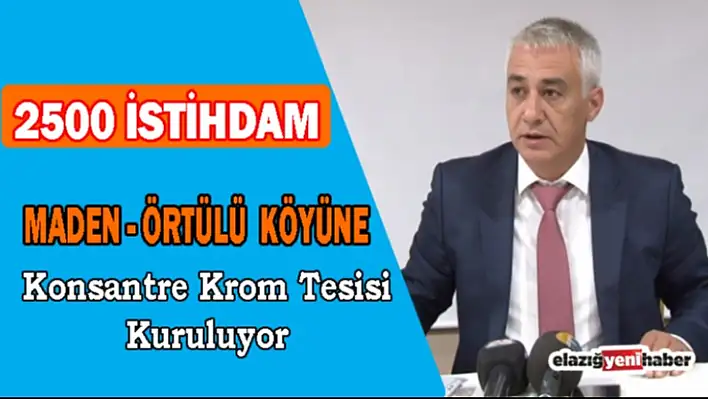 Madenin Örtülü Köyünne Önemli Yatırım