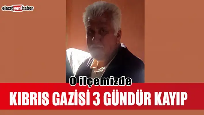 Bahçe Sulamaya Çıkan Kıbrıs Gazisi 3 Gündür Kayıp