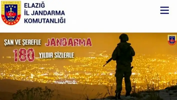 Elazığ İl Jandarma Komutanlığı Web Sitesini Yeniledi