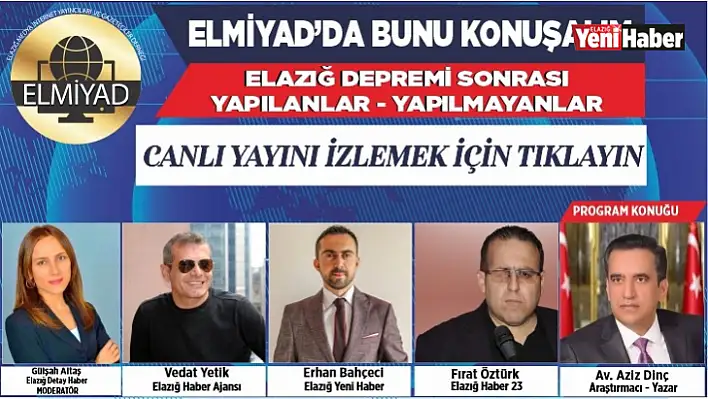 ELMİYAD'la Bunu Konuşalım, Saat:20:55'te Başlıyor