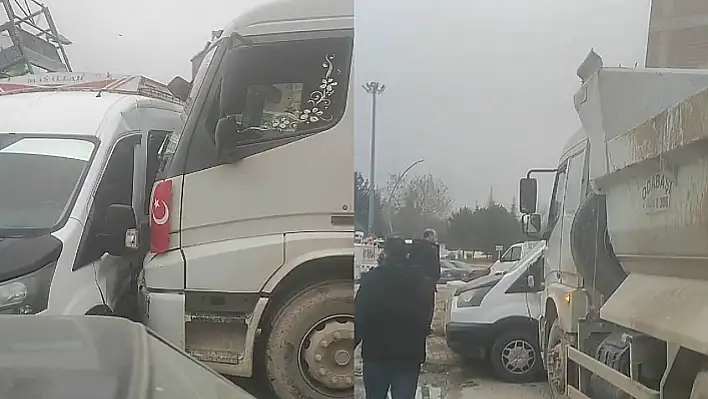 Freni Boşalan Kamyon Dehşet Saçtı