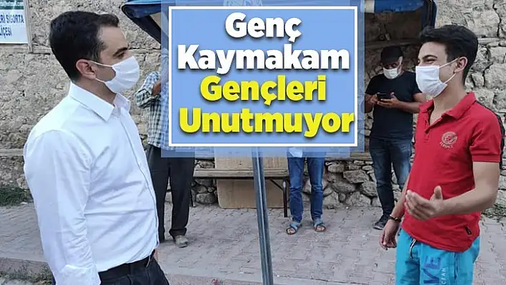 Genç Kaymakam Gençleri Unutmuyor