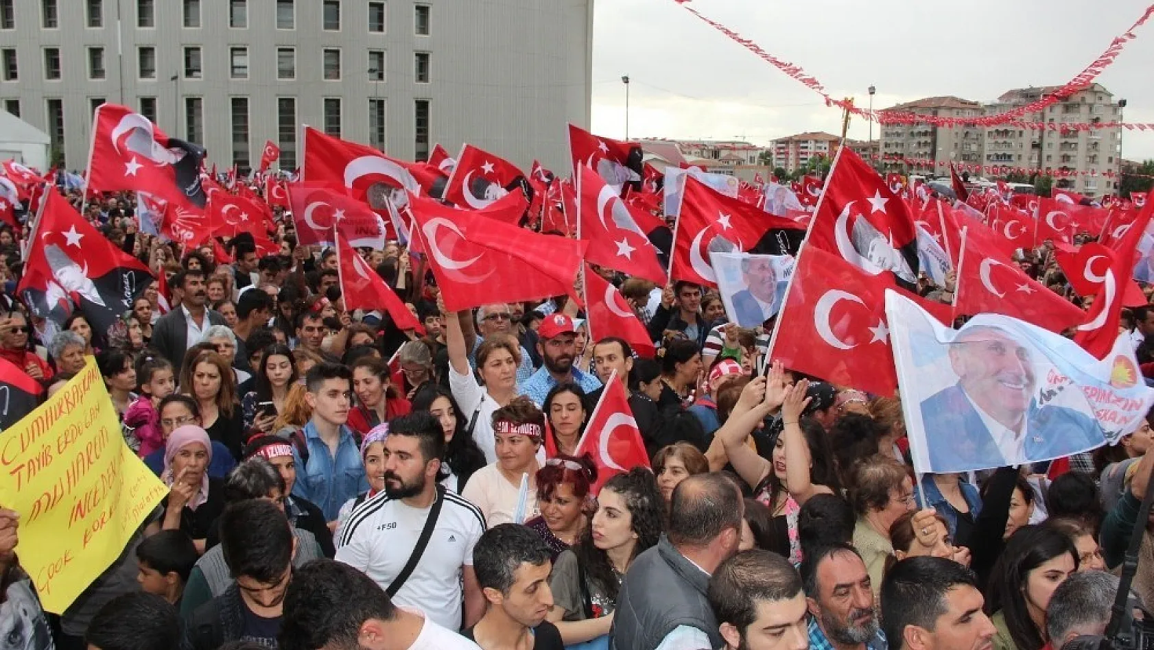 CHP'nin cumhurbaşkanı adayı Muharrem İnce Malatya'da 