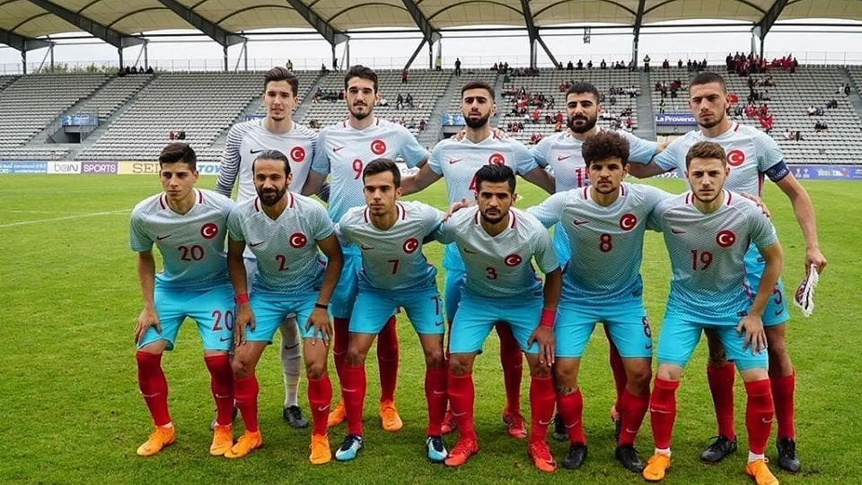 Finale yükselen U20 Milli takımında E.Y. Malatyasporlu Mustafa ilk on birde sahaya çıktı 
