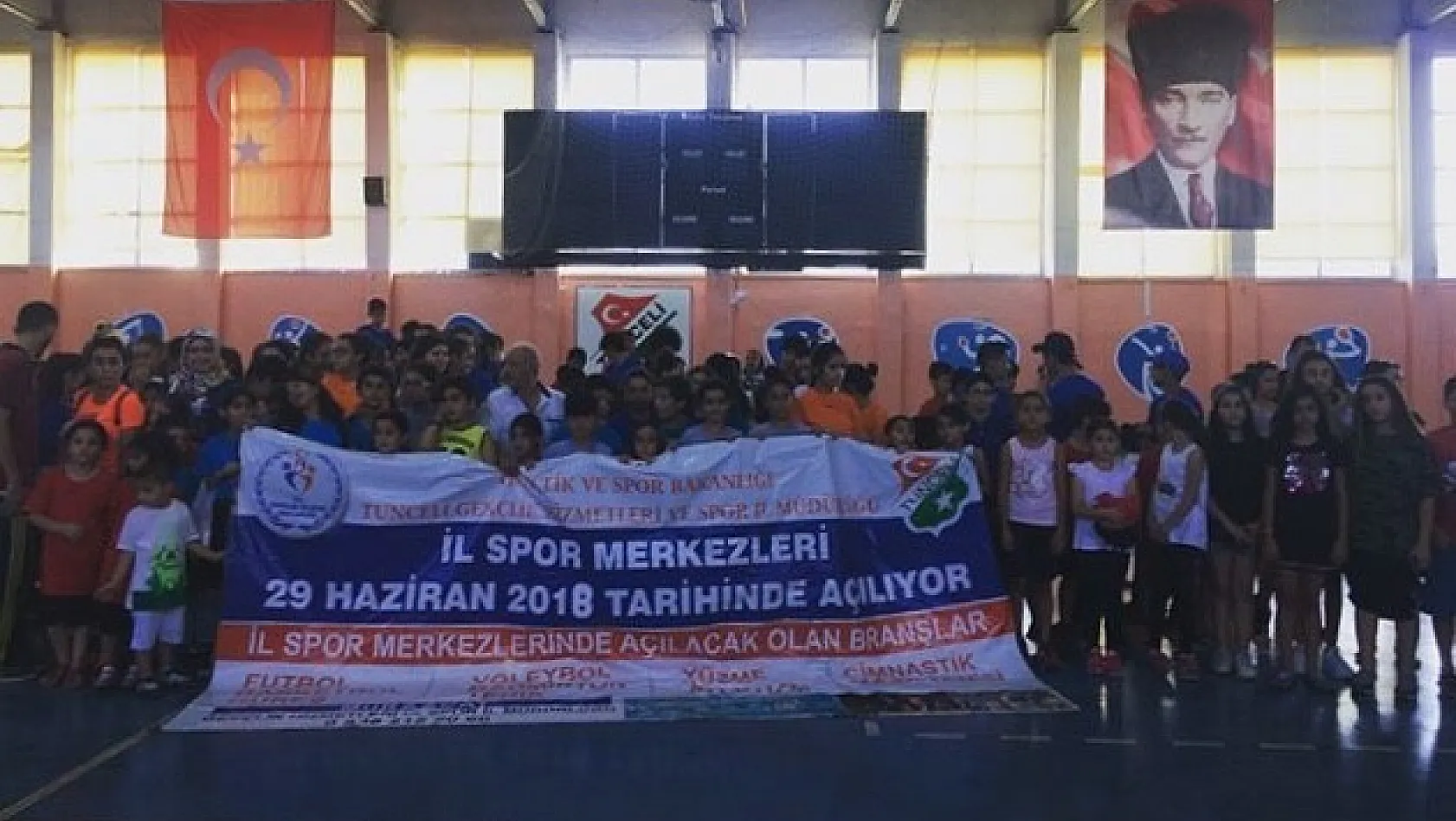 Tunceli'de yaz spor okulları açıldı 