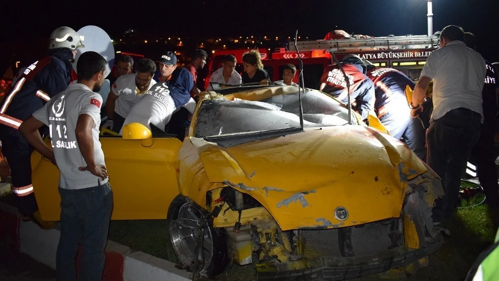 Malatya'da feci kaza : 2 ağır yaralı 