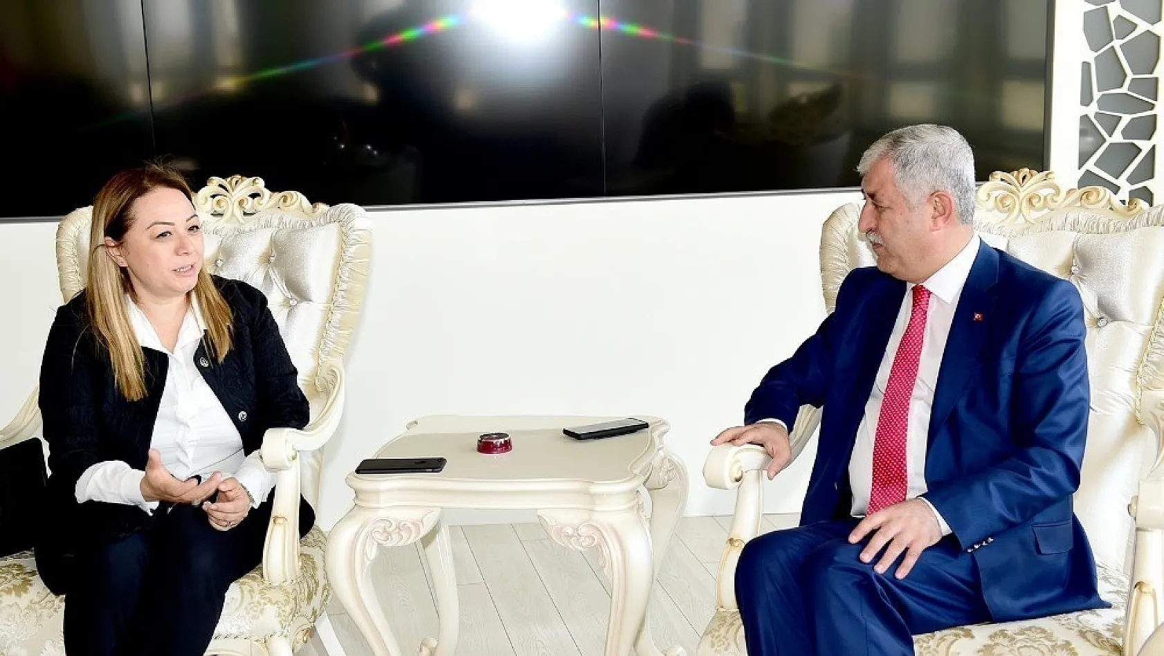 Yeni Rektör Karabulut, Başkan Polat'ı ziyaret etti 