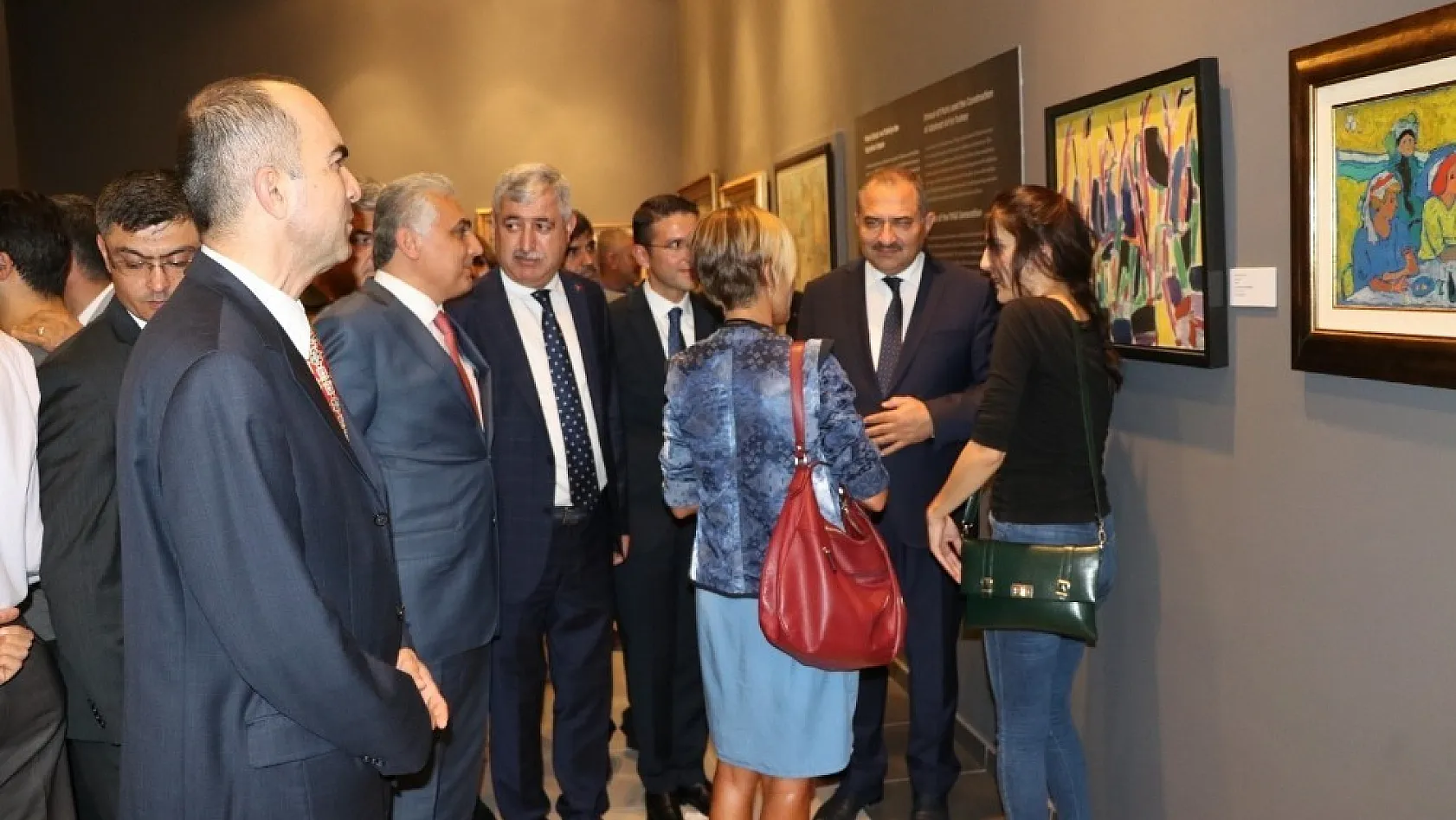 TCMB Sanat Koleksiyonu'nda yer alan eserler Malatya'da sergilendi 
