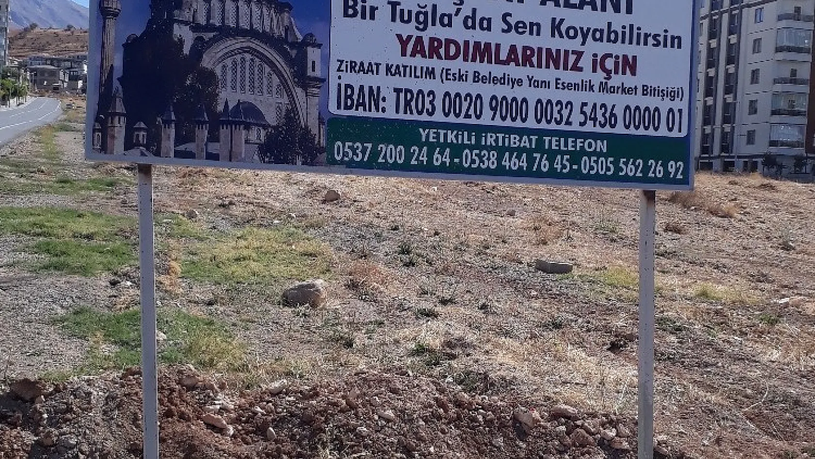 Muhtar Yiğit'ten cami yapımı için hayırseverlere çağrı 