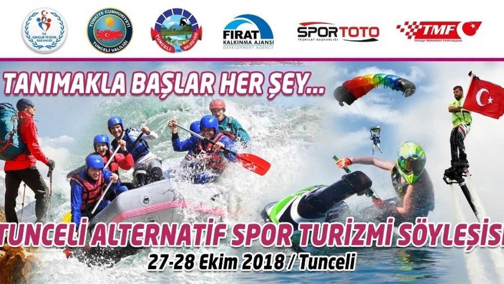 Türkiye Su Jeti ve Flyboard Şampiyonası'nın finalleri Tunceli'de 