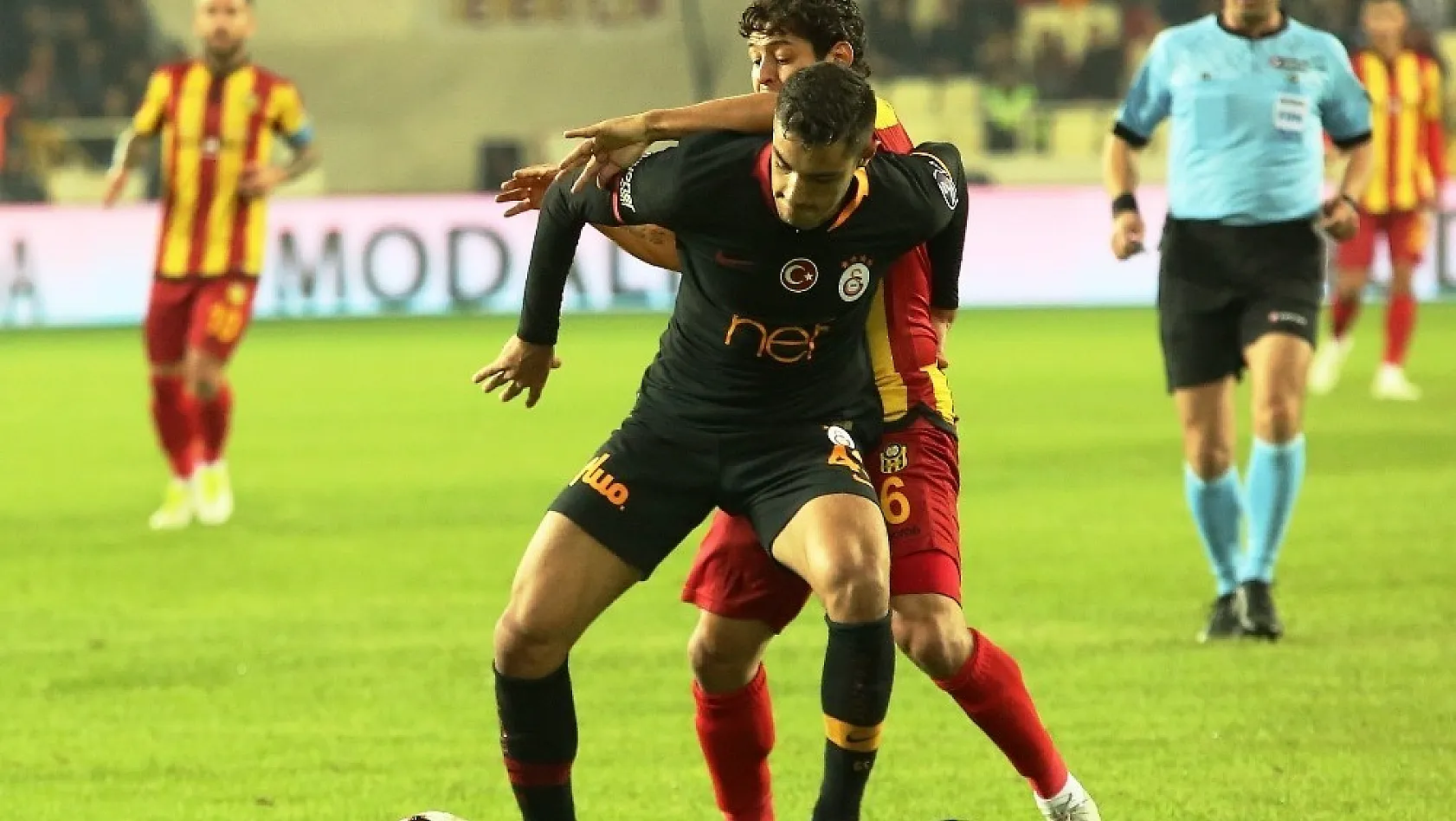 Spor Toto Süper Lig: Evkur Yeni Malatyaspor: 1 - Galatasaray: 0 (İlk yarı) 