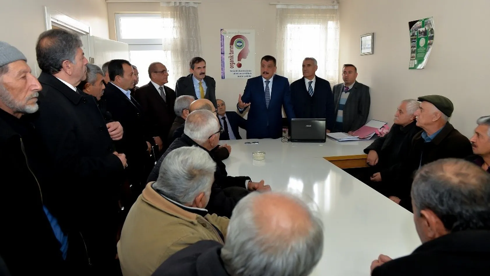 Başkan Gürkan, üreticilerle bir araya geldi 