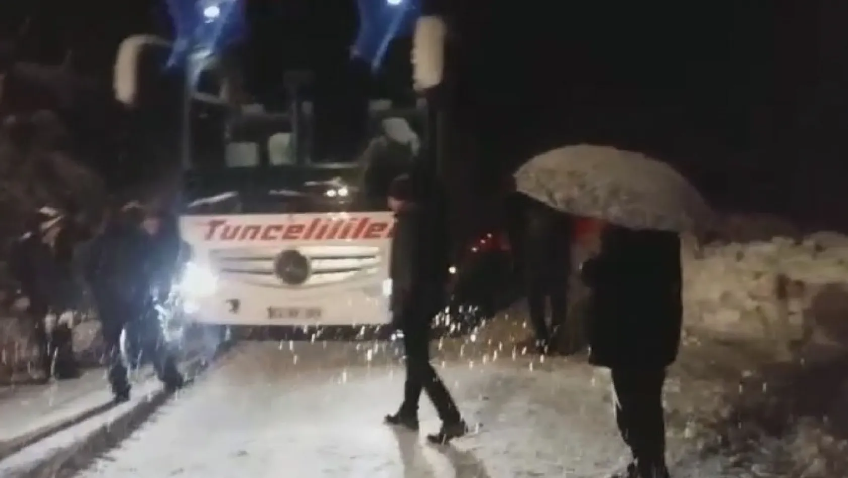 Tunceli'de kar yağışı etkili oldu!
