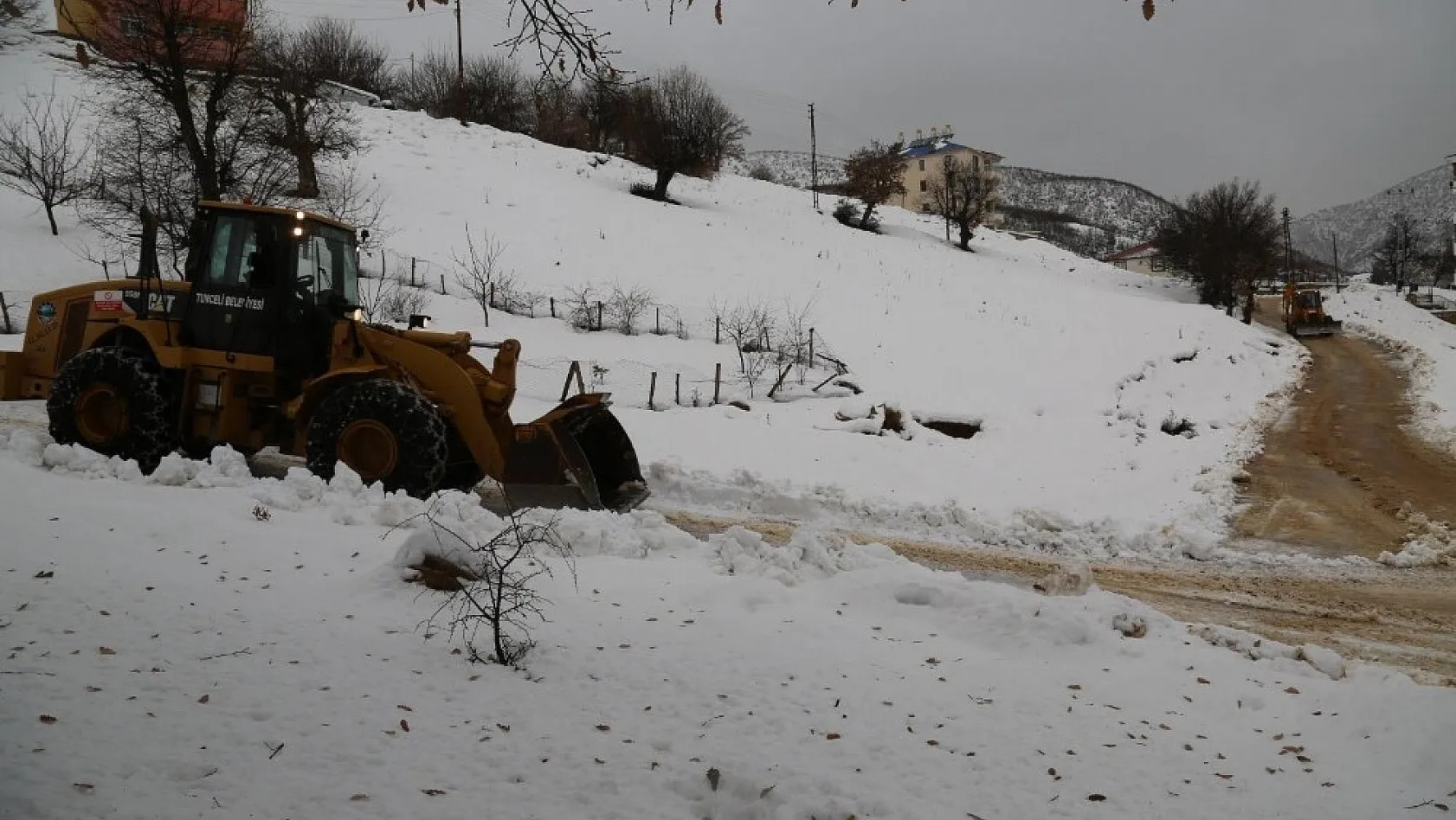 Tunceli'de karla mücadele 