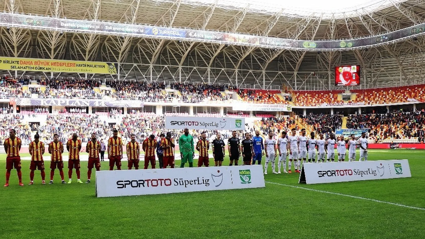 Spor Toto Süper Lig: E. Yeni Malatyaspor: 1 - Aytemiz Alanyaspor: 1 (İlk yarı) 