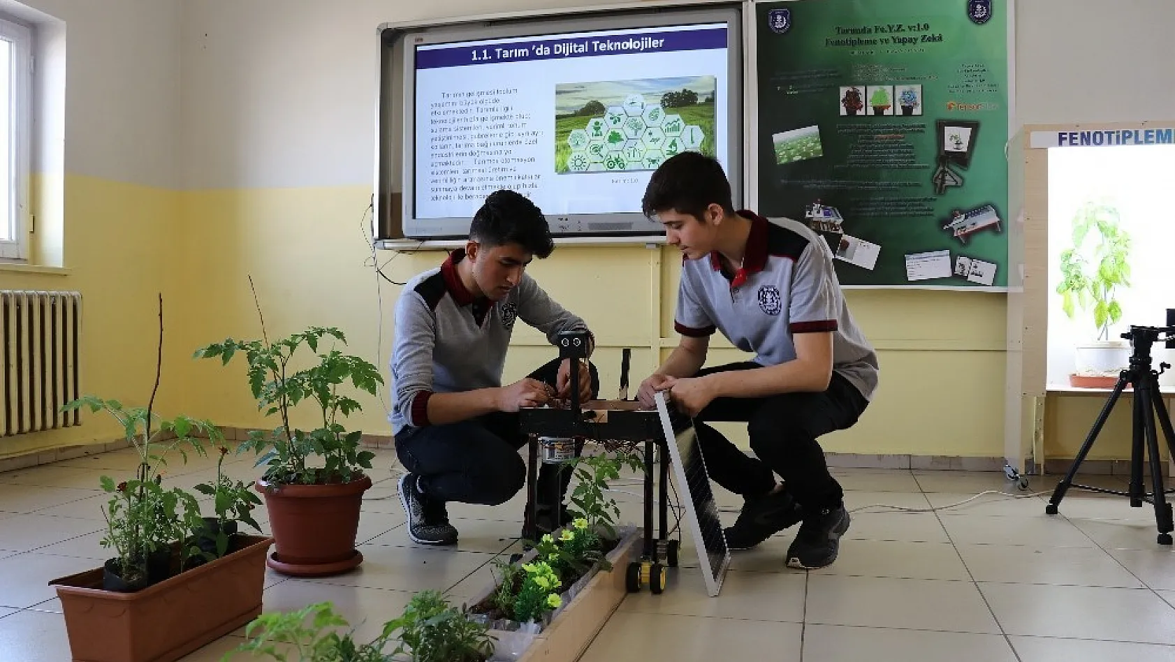 Öğrenciler, tarım amaçlı 'Yapay Zeka' sistemini geliştirdi 