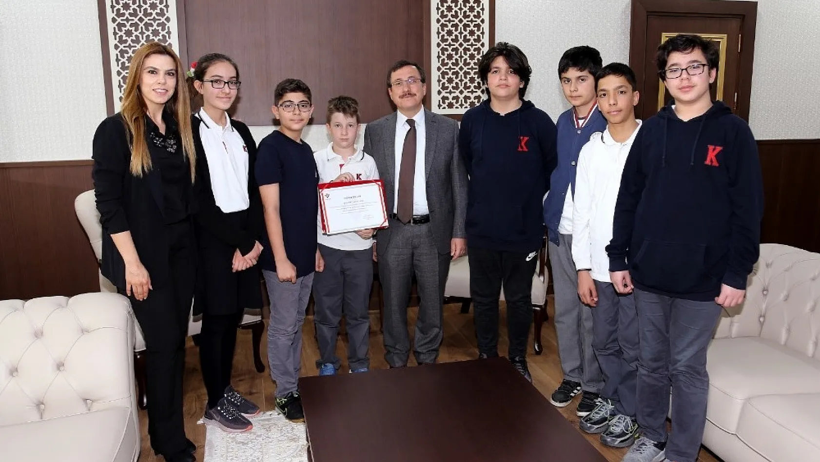 TED Kolejlilerden Rektör Kızılay'a ziyaret 