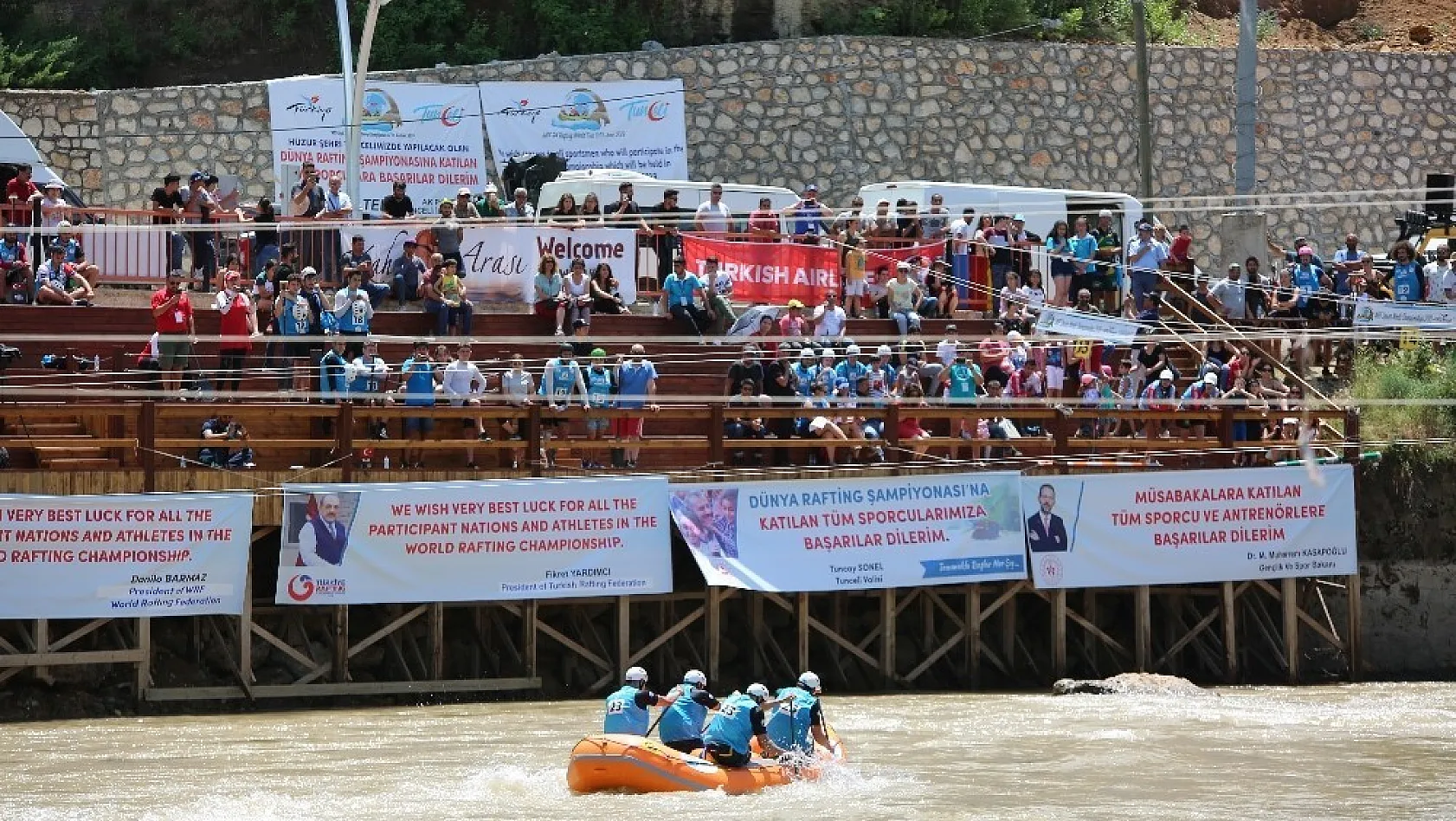 Tunceli'de Dünya Rafting Şampiyonası heyecanı devam ediyor 