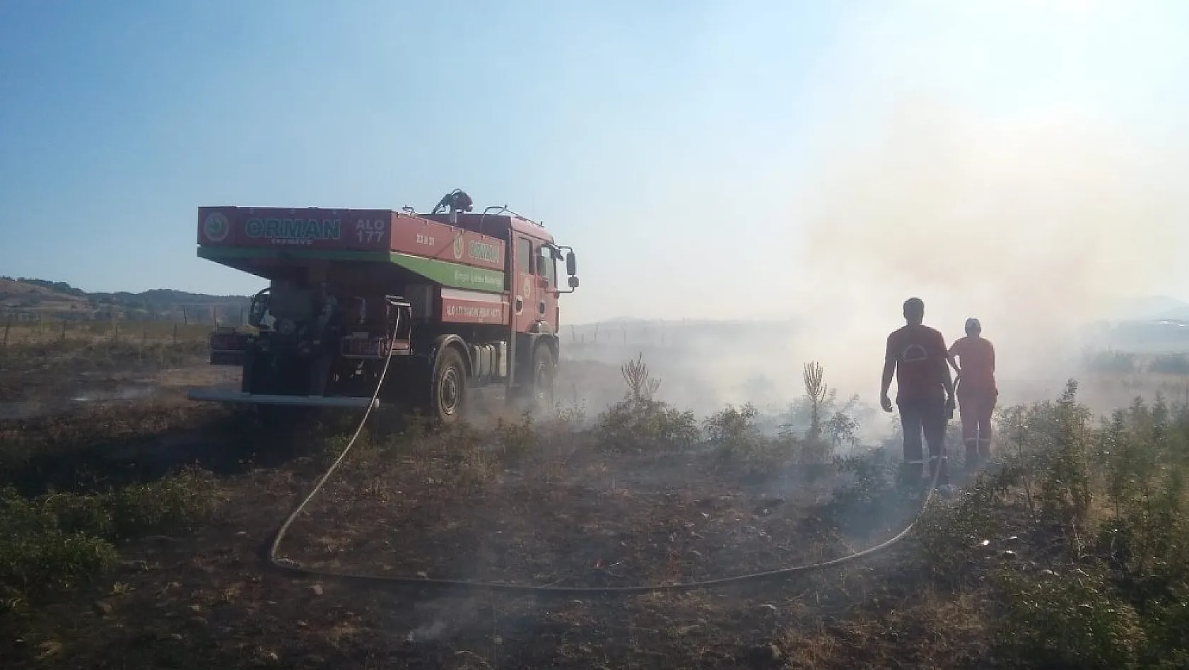 Bingöl'de 2 köyde  çıkan yangın söndürüldü 