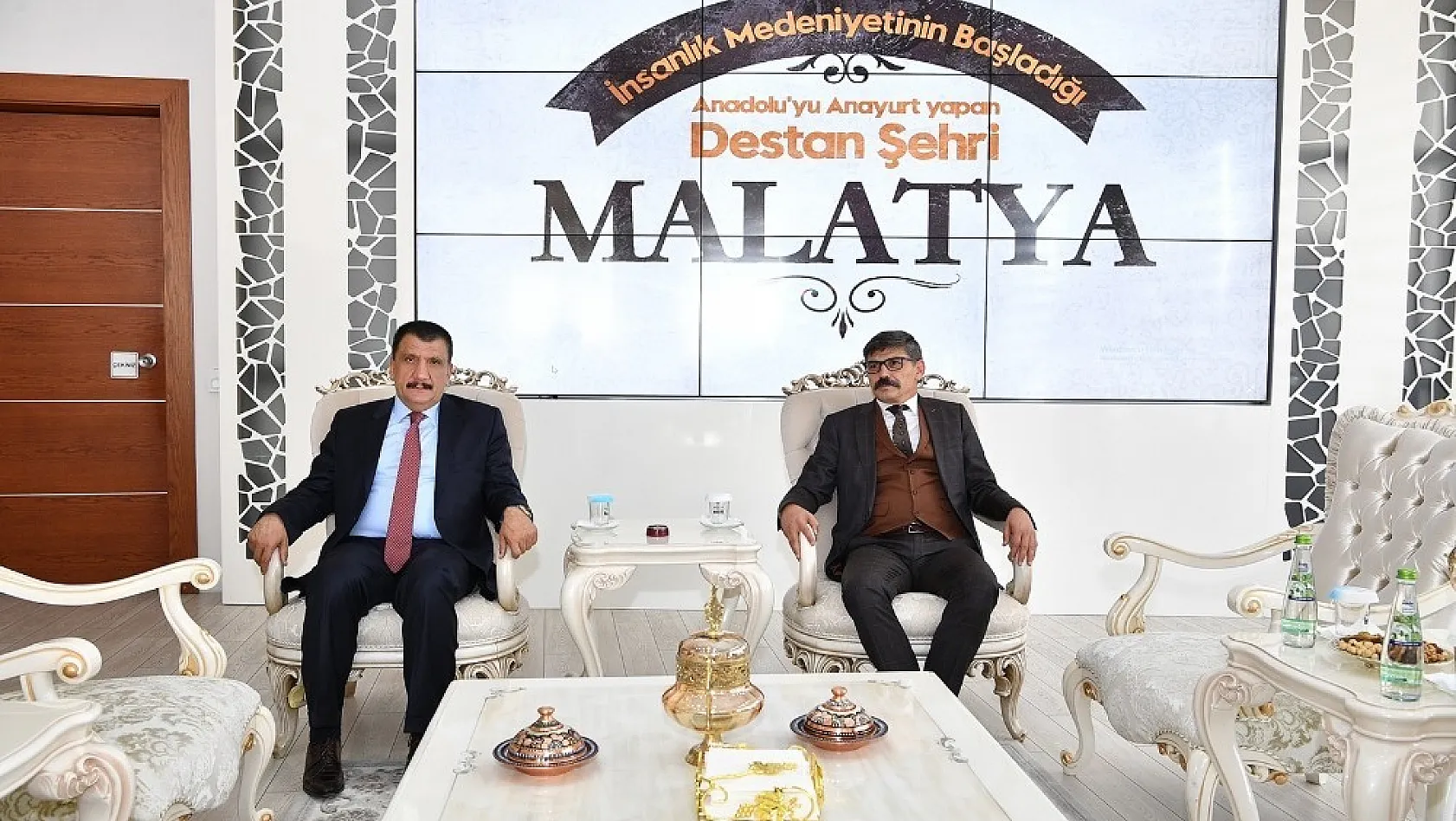 Malatya Emniyet Müdürü Dağdeviren,  Başkanı  Gürkan'ı ziyaret etti 