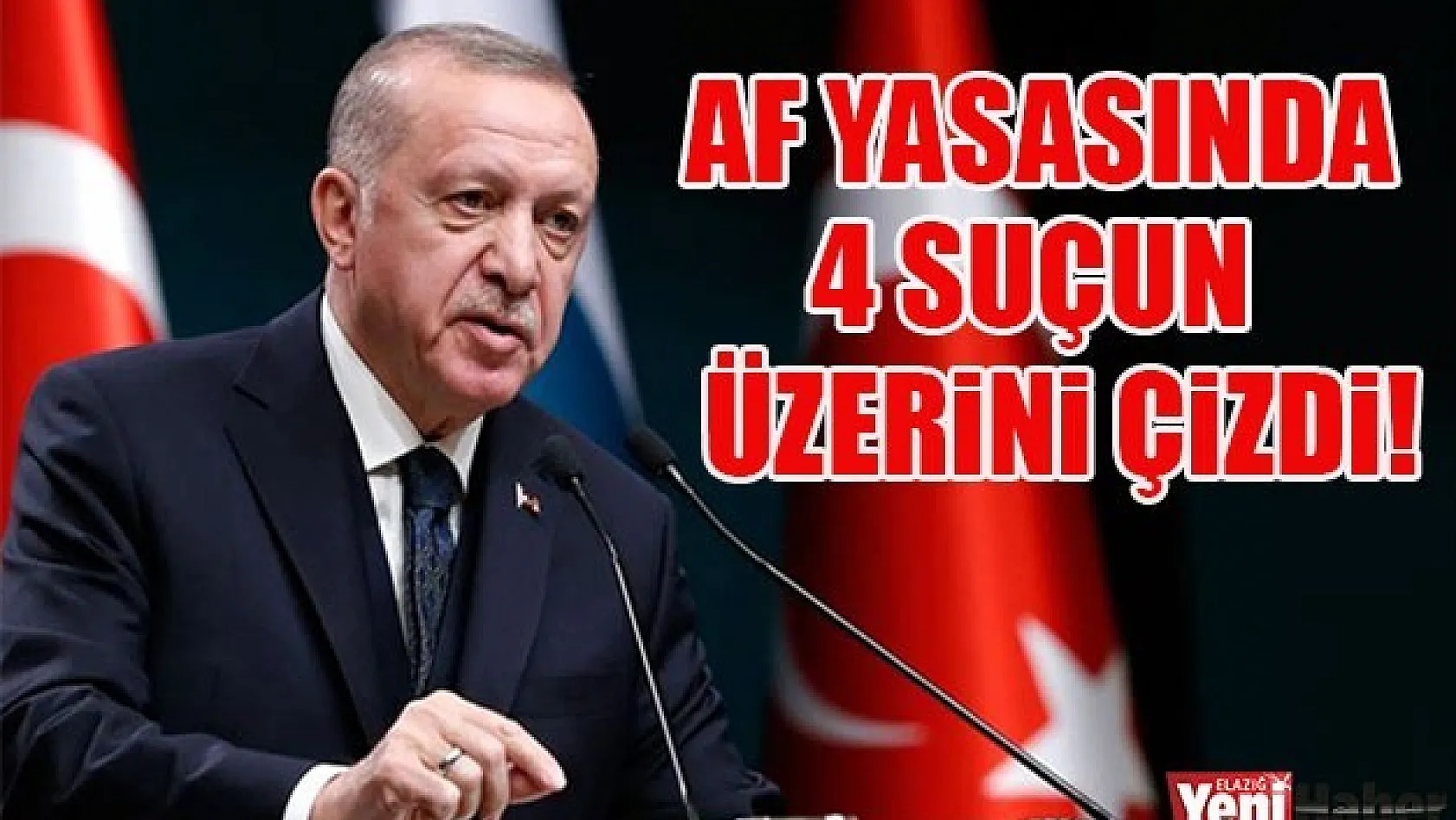 Erdoğan'dan 4 Konuya Af Yok