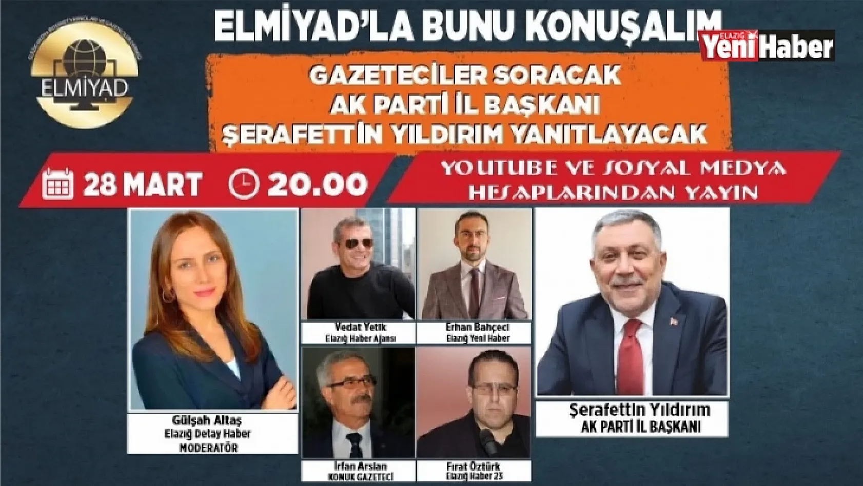AK Partili Yıldırım, ELMİYAD'ın Konuğu Olacak