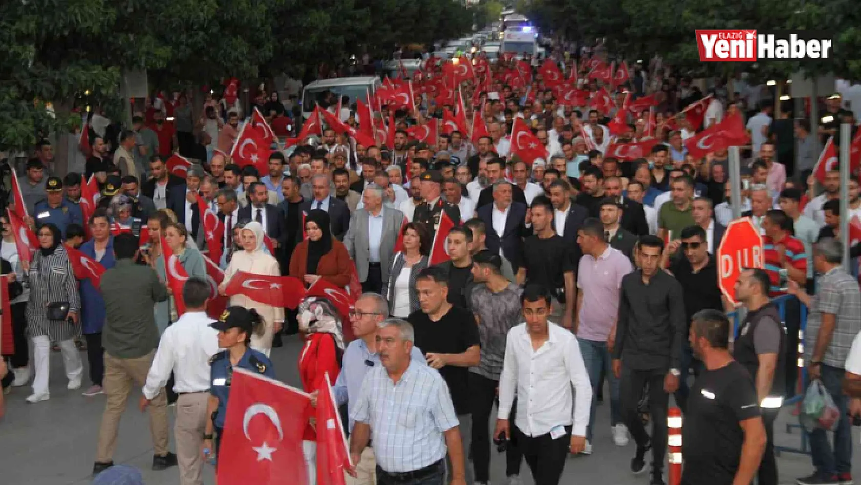 Elazığ'da 15 Temmuz Demokrasi ve Milli Birlik Günü törenle kutlandı