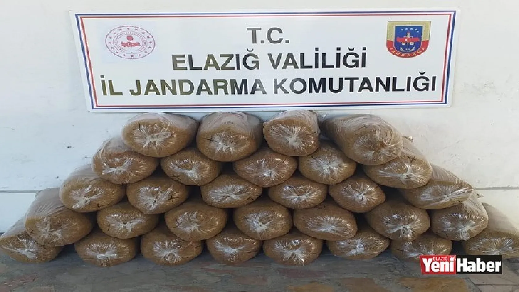 Elazığ'da 150 Kilogram Kaçak Tütün Elegeçirildi!