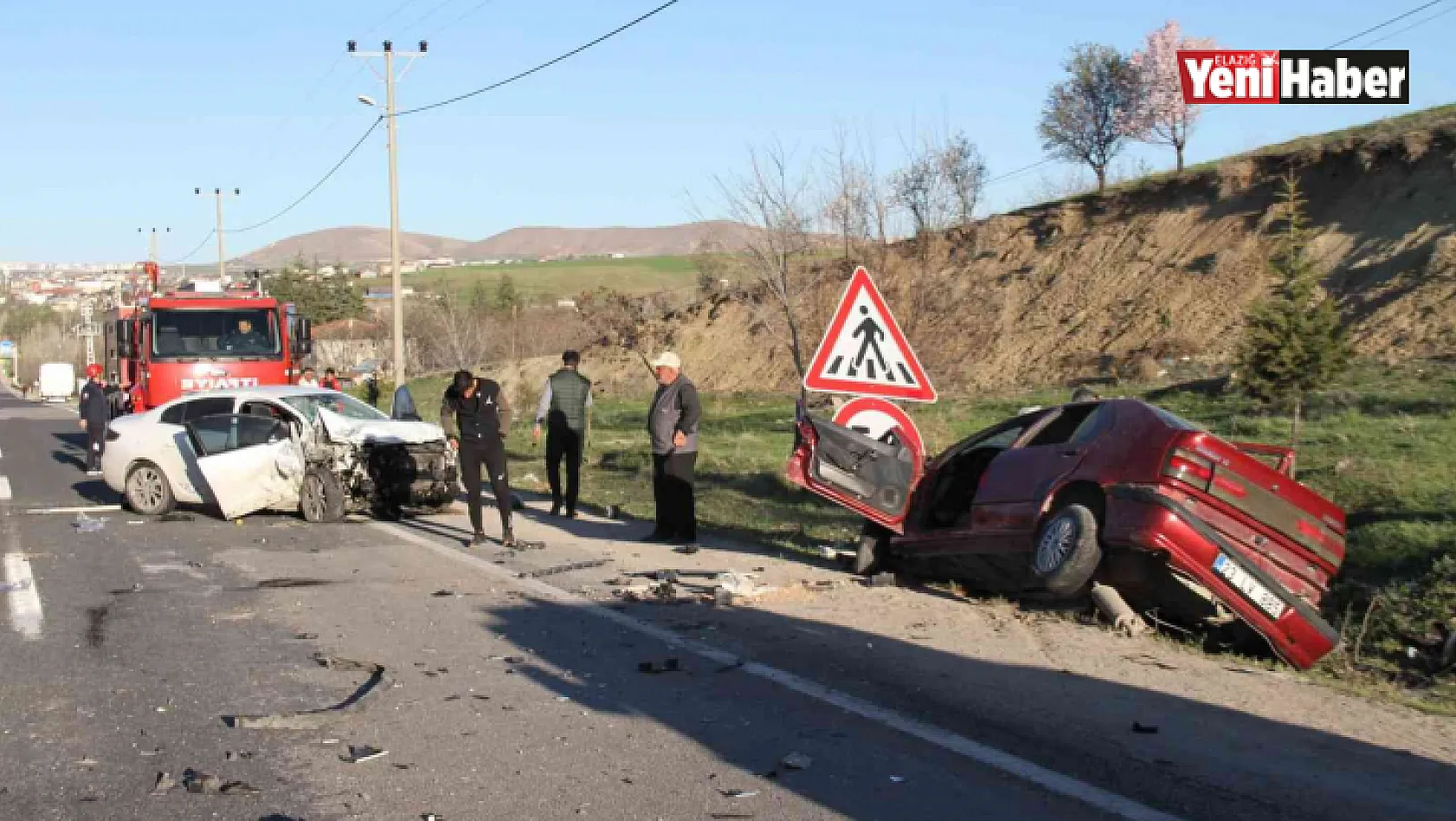 Elazığ'da feci kaza: 1 ölü, 3 yaralı