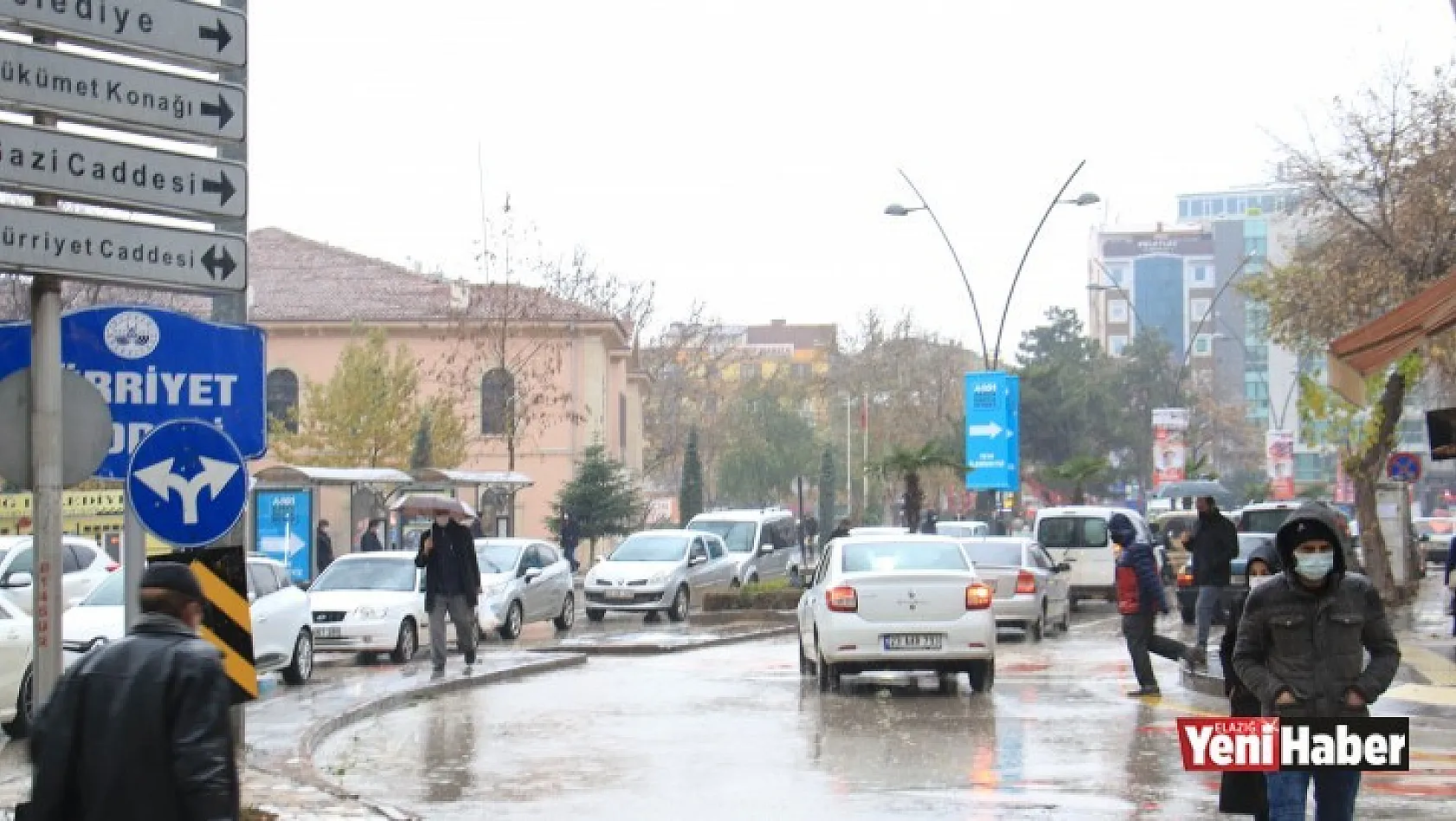 Elazığ'da Sağanak Yağış Etkili Oluyor!