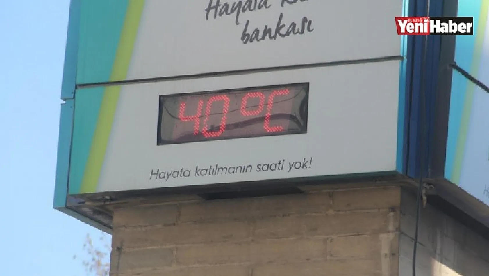 Elazığ'da Sıcaklık 40 Dereceye Ulaştı Vatandaşlar Gölgeliklere Koştu