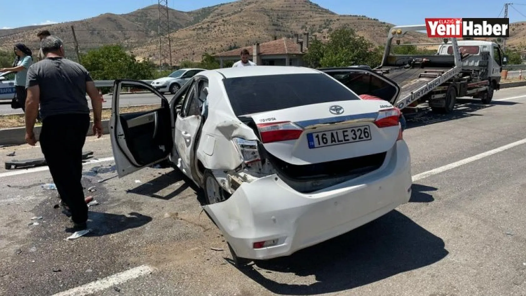 Elazığ'da Trafik Kazası : 5 Yaralı !