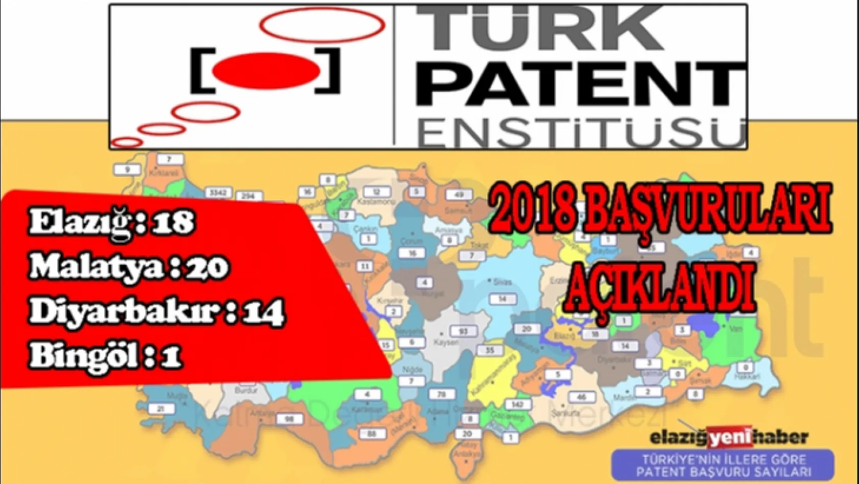 Türkiye'nin 2018 Yılı Patent Haritası