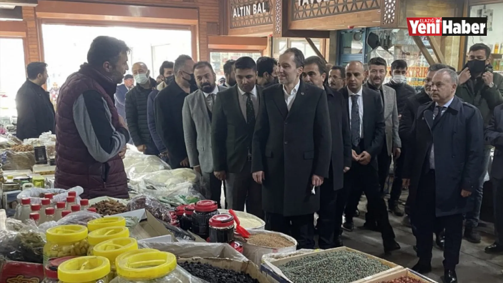 Erbakan Elazığlı Esnafları Ziyaret Etti