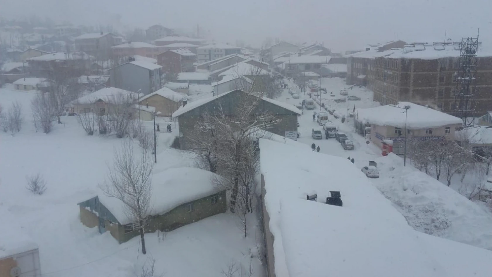 Bingöl'de kar yeniden etkisini göstermeye başladı 