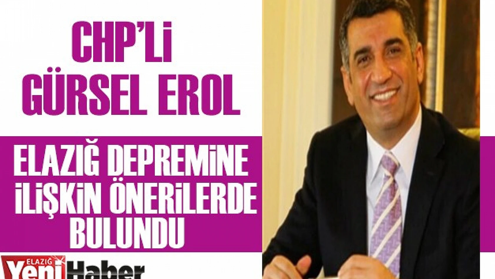 Elazığ Depremiyle İlgili Önerilerde Bulundu