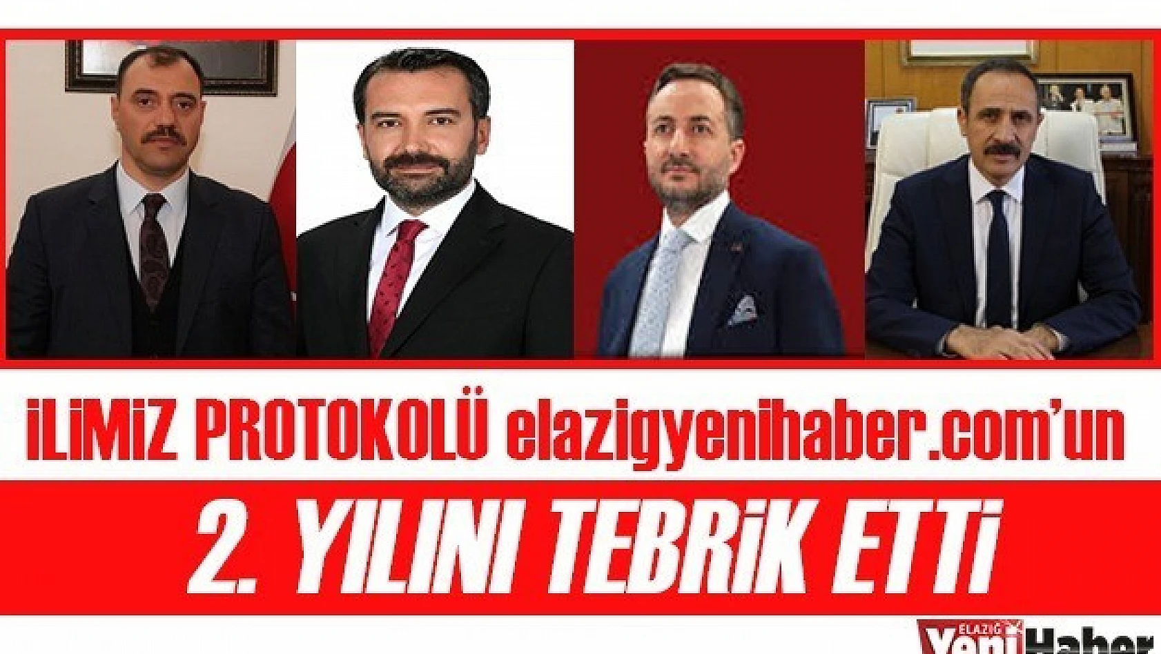 İlimiz Protokolünden Elazığ Yeni Habere Tebrik Mesajları