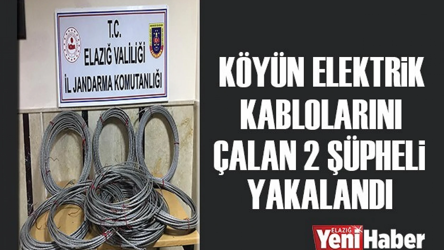 Köyün Elektrik Kablolarını Çalan 2 Şüpheli Yakalandı