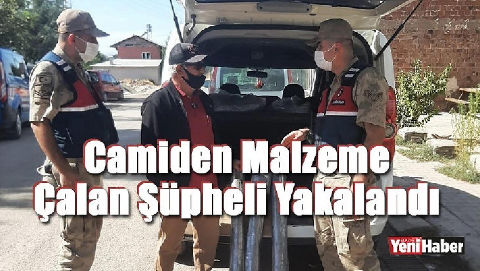 Camiden malzeme çalan şüpheli yakalandı