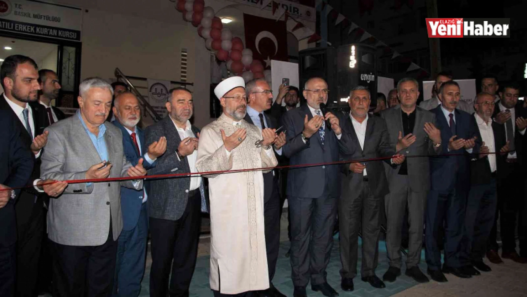 Diyanet İşleri Başkanı Erbaş, Elazığ'da 65 öğrenci kapasiteli Kur'an kursunun açılışına katıldı