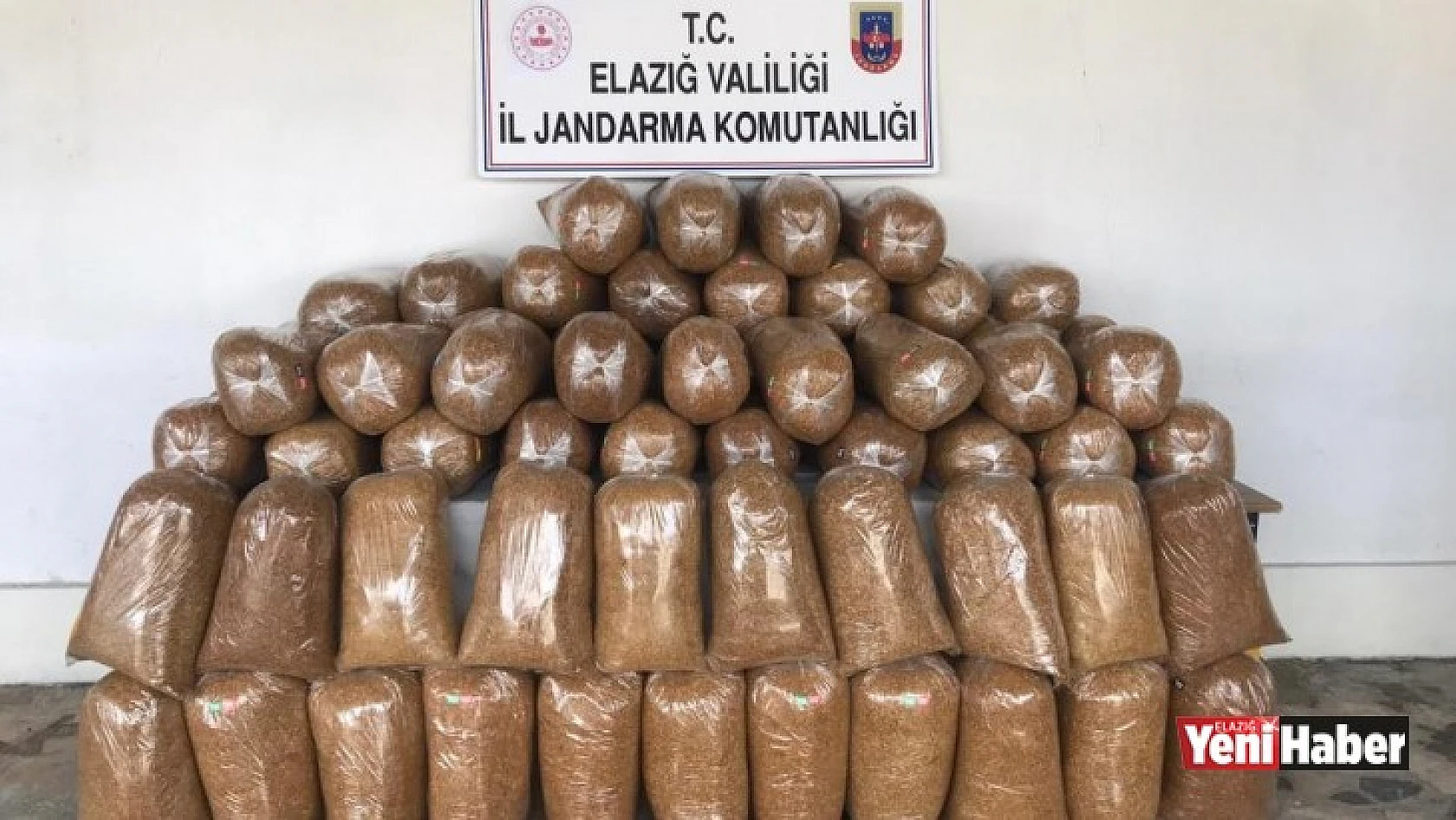Elazığ'da 426 Kilogram Kaçak Tütün Ele Geçirildi