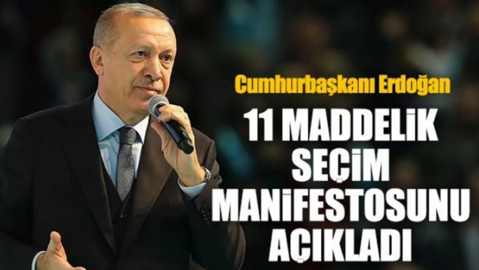 AK Parti'nin seçim manifestosu açıklandı