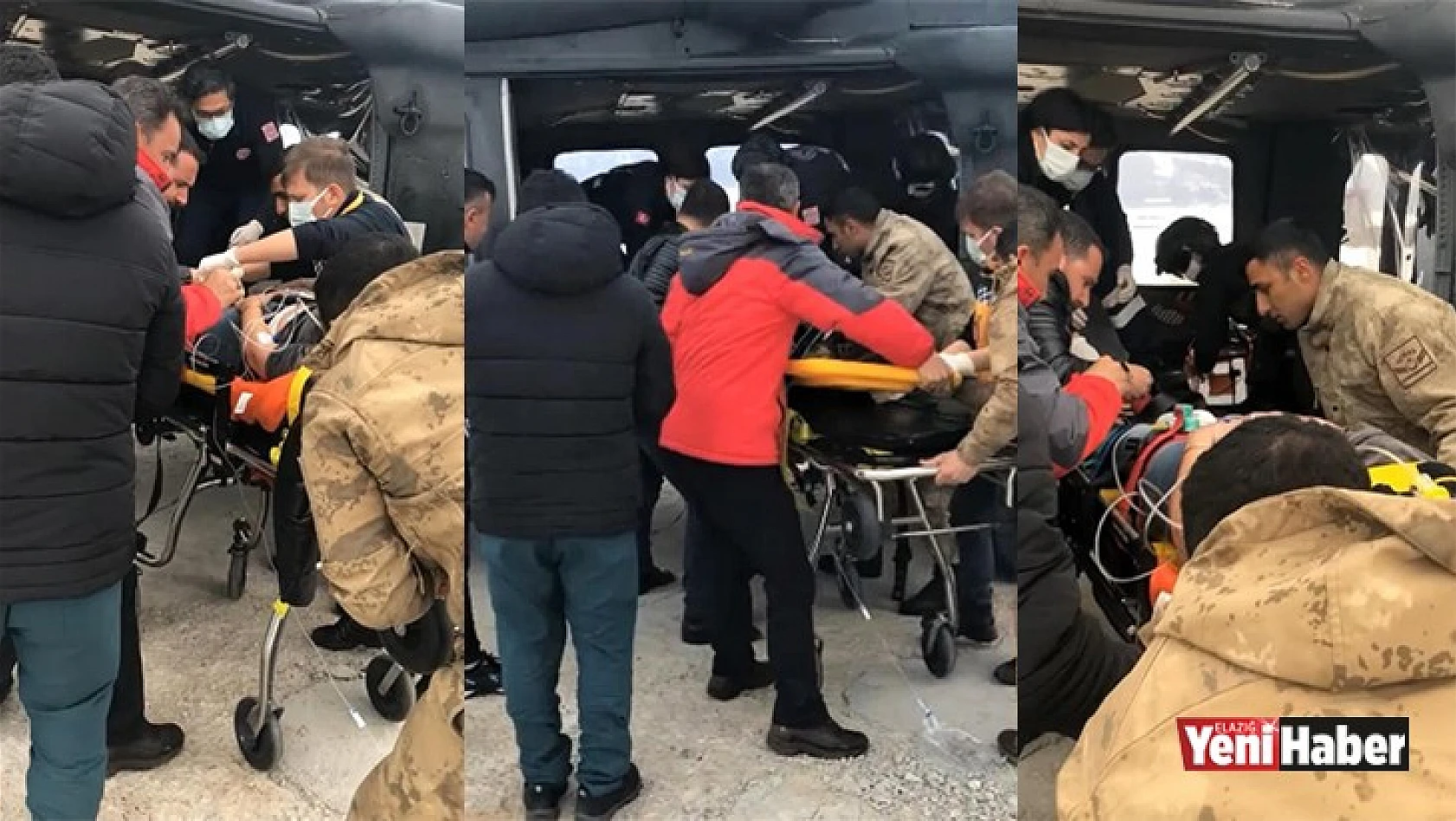 Jandarma Helikopteri Yaralı Vatandaşı Hastaneye Yetiştirdi